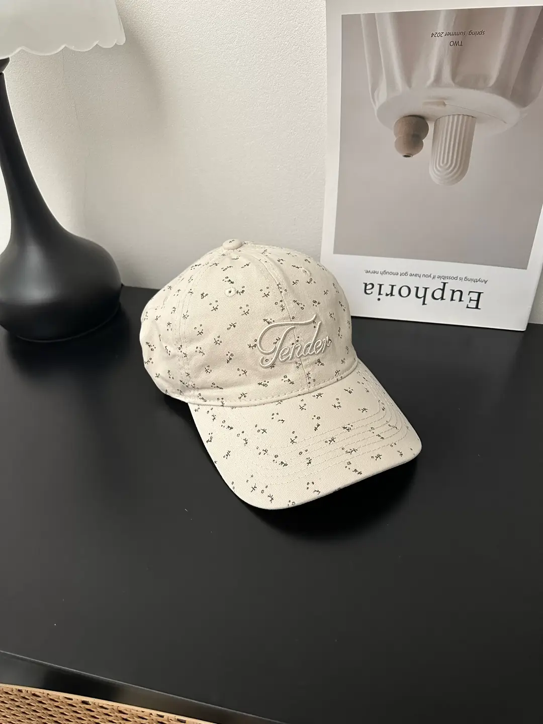 Pink Korean Style Floral Baseball Cap for Women — feature 12