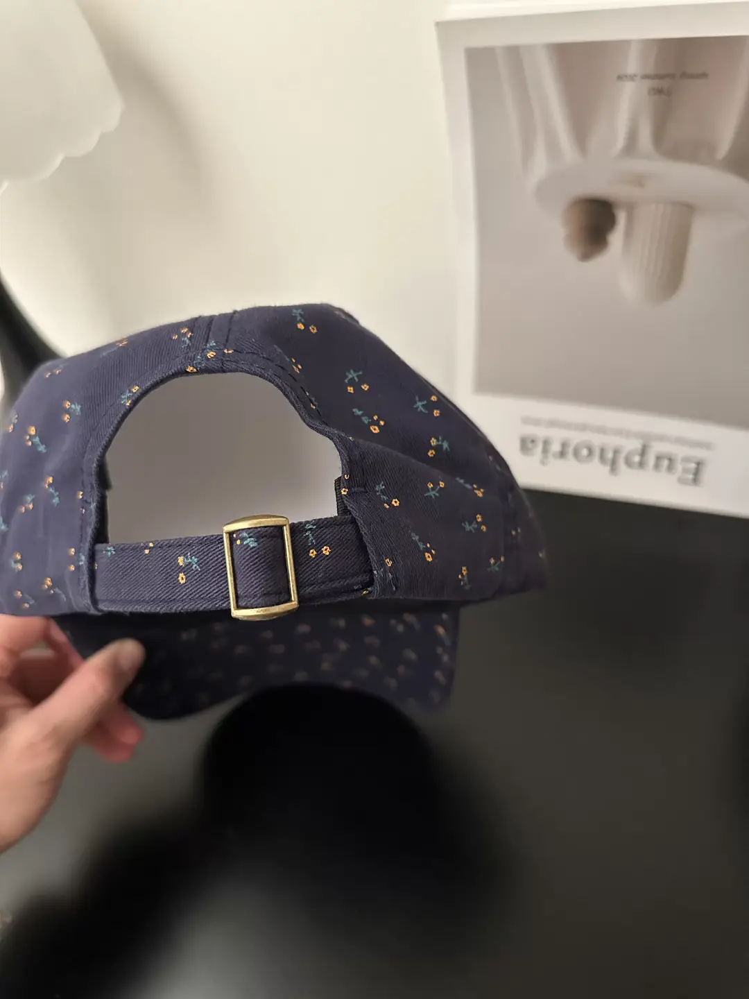 Pink Korean Style Floral Baseball Cap for Women — feature 8