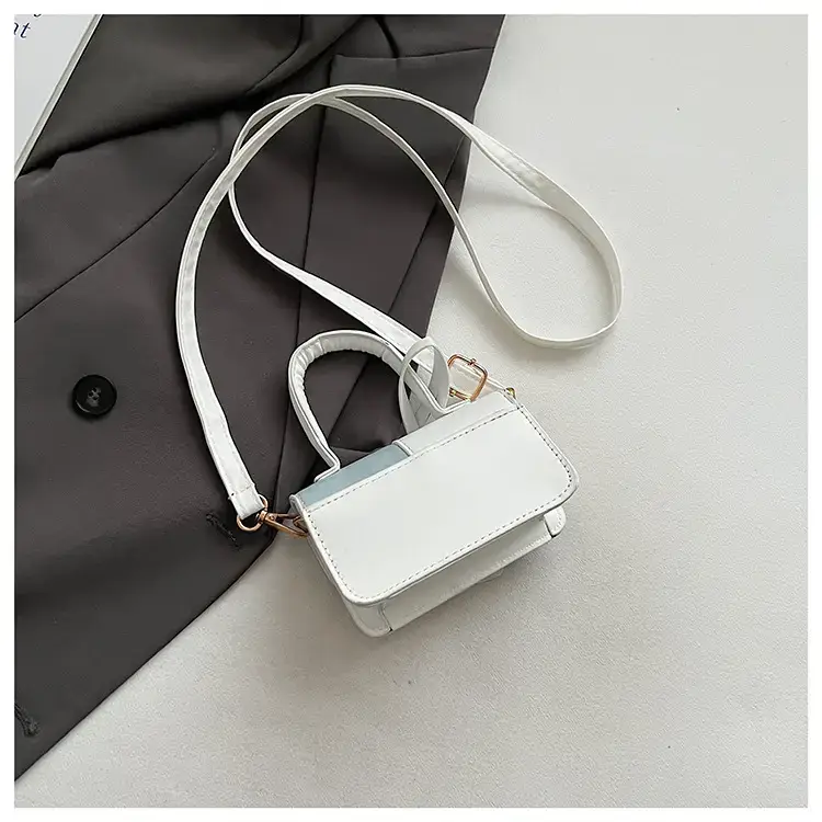 White Black Patchwork Shoulder Crossbody Bag 2026 — feature 18