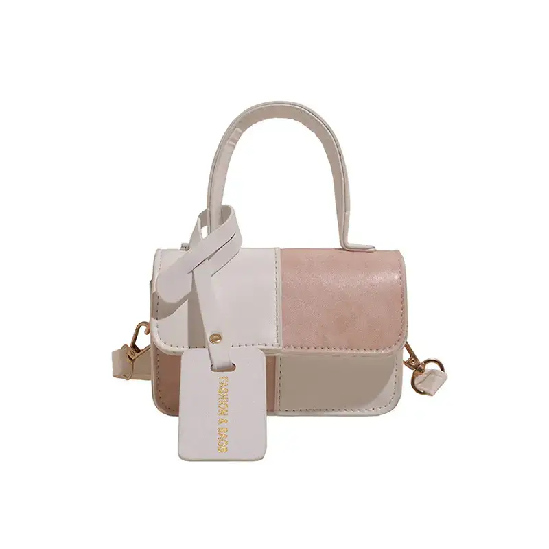 White Black Patchwork Shoulder Crossbody Bag 2026 - Image 3