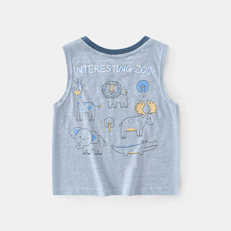 Summer Sleeveless T-Shirt for Boys Girls 2025 - Image 2