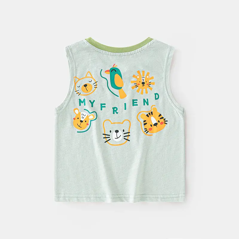 Summer Sleeveless T-Shirt for Boys Girls 2025 - Image 3