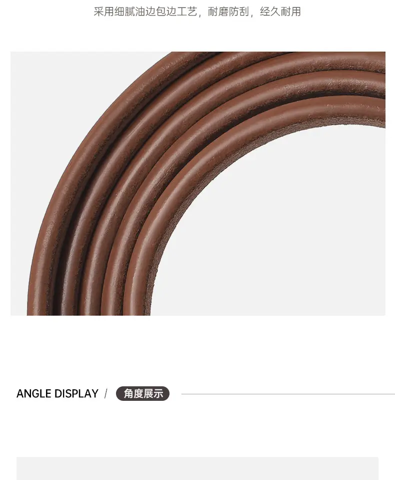Coffee Genuine Leather Waist Belt for Women — feature 10