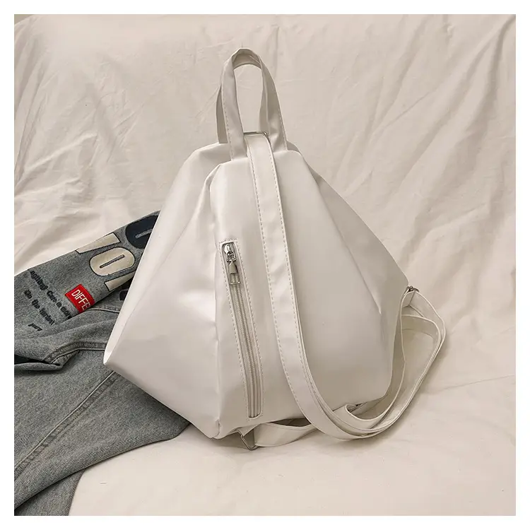 Lightweight Silver Women's Crossbody Backpack Multi-Use — feature 9