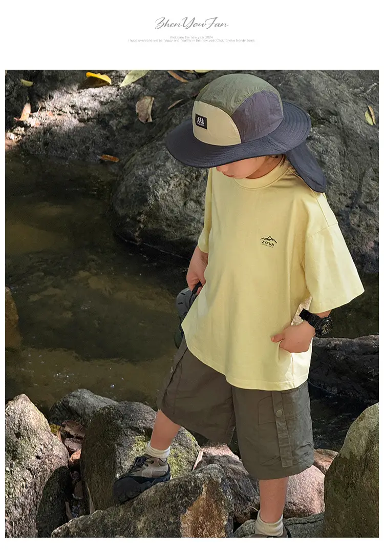 2026 Kids T-Shirt Pure Cotton Summer Boys — feature 18