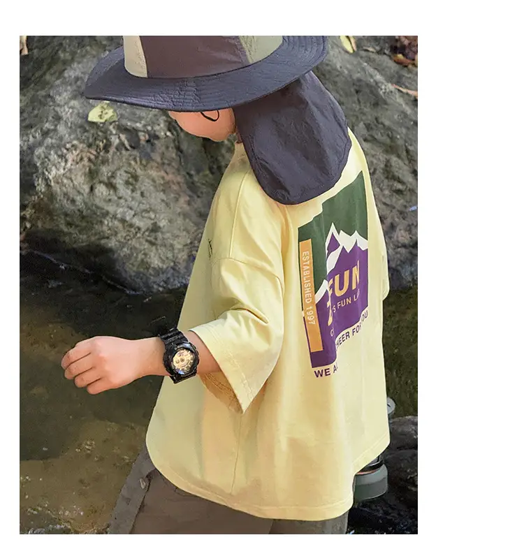 2026 Kids T-Shirt Pure Cotton Summer Boys — feature 23
