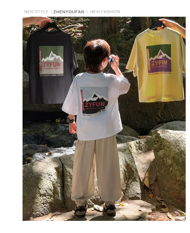 2026 Kids T-Shirt Pure Cotton Summer Boys — feature 28