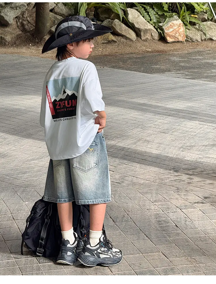 2026 Kids T-Shirt Pure Cotton Summer Boys — feature 34
