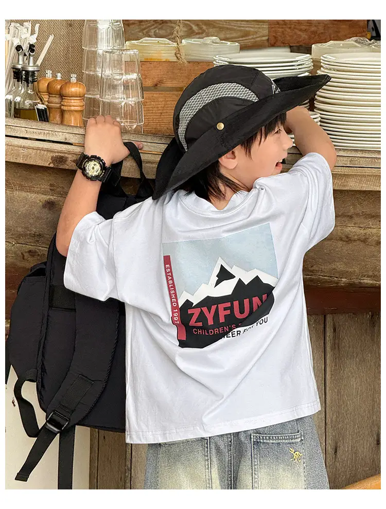 2026 Kids T-Shirt Pure Cotton Summer Boys — feature 36