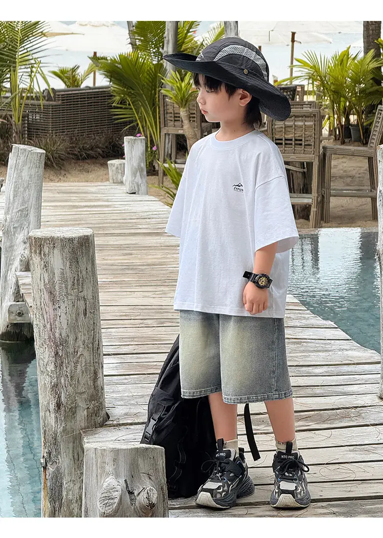 2026 Kids T-Shirt Pure Cotton Summer Boys — feature 37