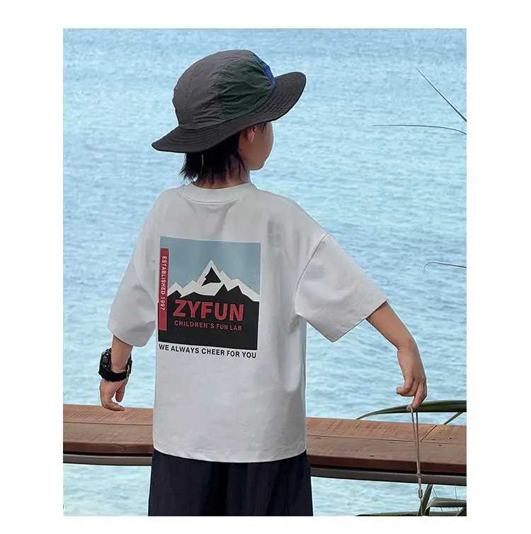 2026 Kids T-Shirt Pure Cotton Summer Boys — feature 38