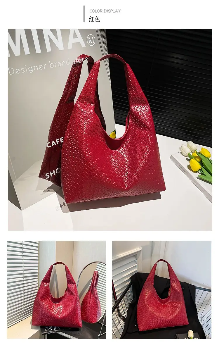 Red Knitted Shoulder Bag for Women 2025 — feature 24