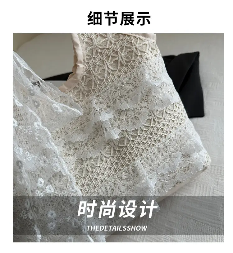 White Lace Shoulder Bag 2025 Summer New Large Capacity — feature 4