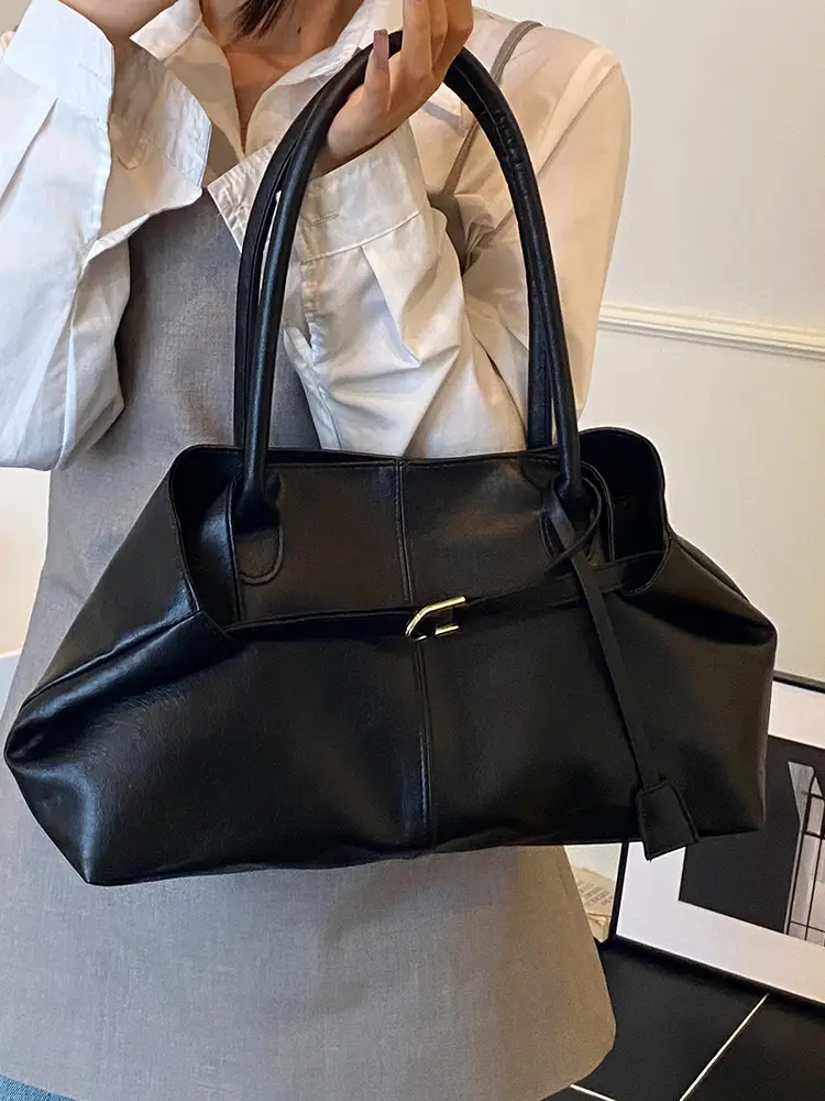 Women's Large Capacity Tan Shoulder Bag 2025 - Image 11