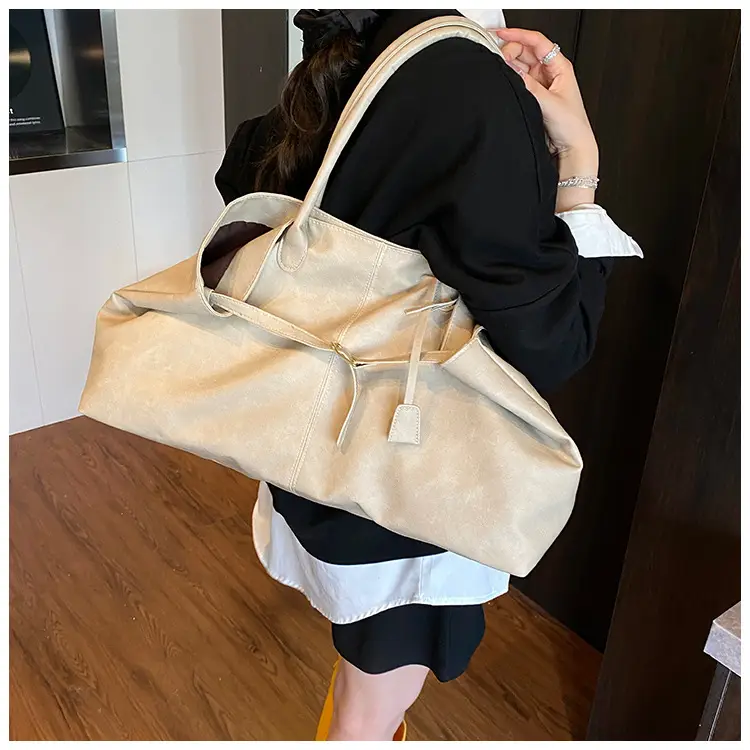 Women's Large Capacity Tan Shoulder Bag 2025 — feature 19