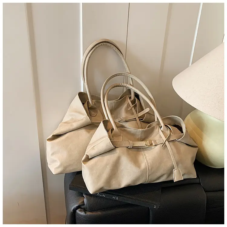 Women's Large Capacity Tan Shoulder Bag 2025 — feature 26
