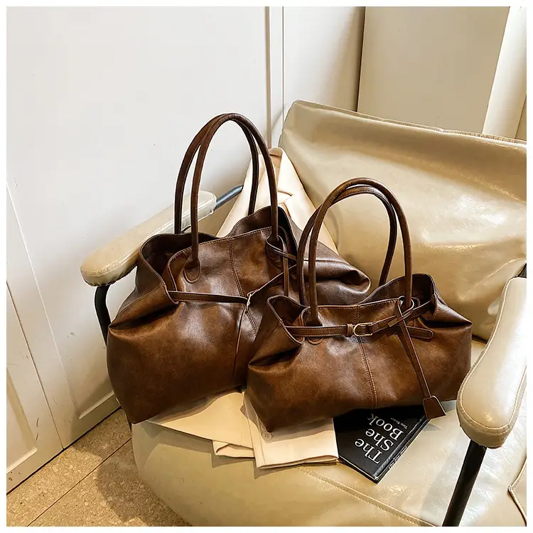 Women's Large Capacity Tan Shoulder Bag 2025 — feature 27