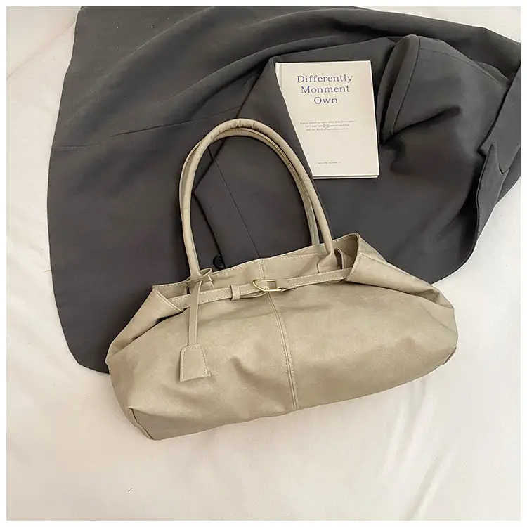 Women's Large Capacity Tan Shoulder Bag 2025 - Image 4
