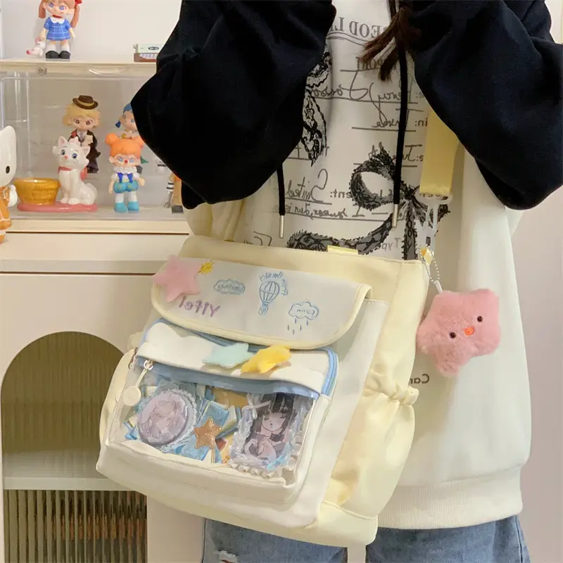 Women Canvas Backpack Small Fresh All-match — feature 33