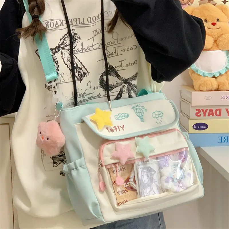 Women Canvas Backpack Small Fresh All-match — feature 35