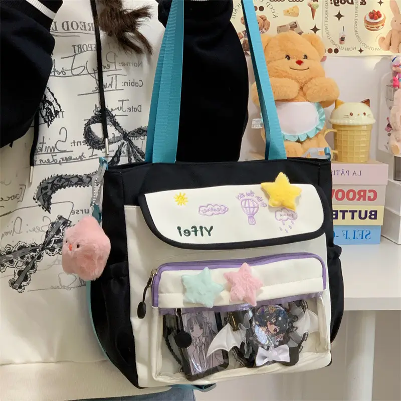 Women Canvas Backpack Small Fresh All-match — feature 46