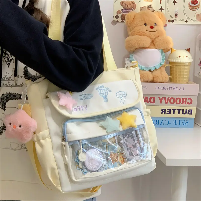 Women Canvas Backpack Small Fresh All-match — feature 50