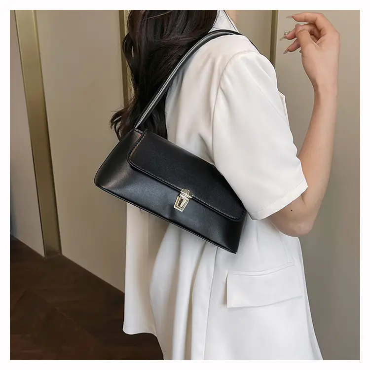 New Women's Baguette Shoulder Bag Tan 2025 — feature 12