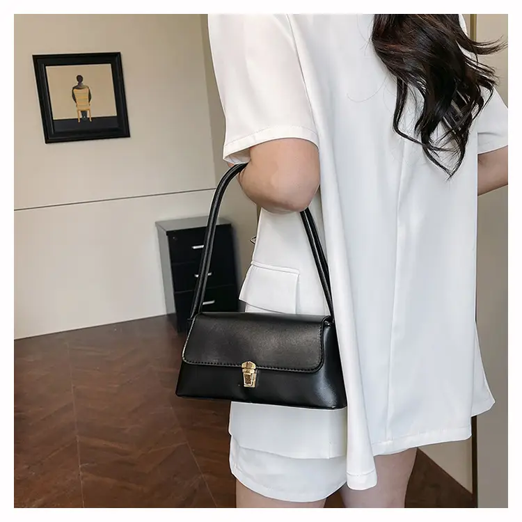 New Women's Baguette Shoulder Bag Tan 2025 — feature 14