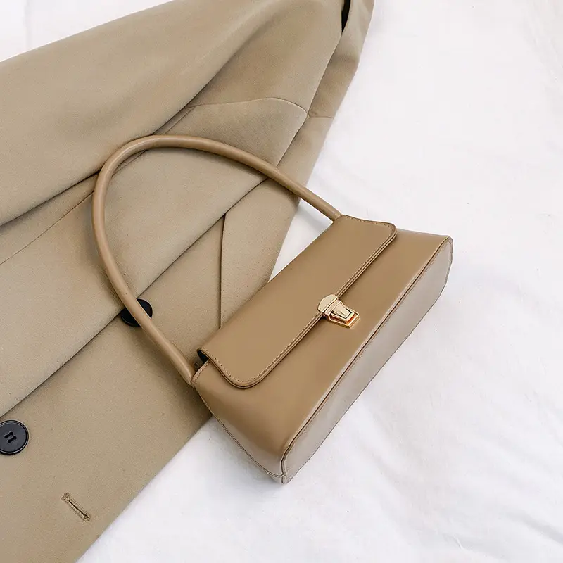 New Women's Baguette Shoulder Bag Tan 2025 - Image 2