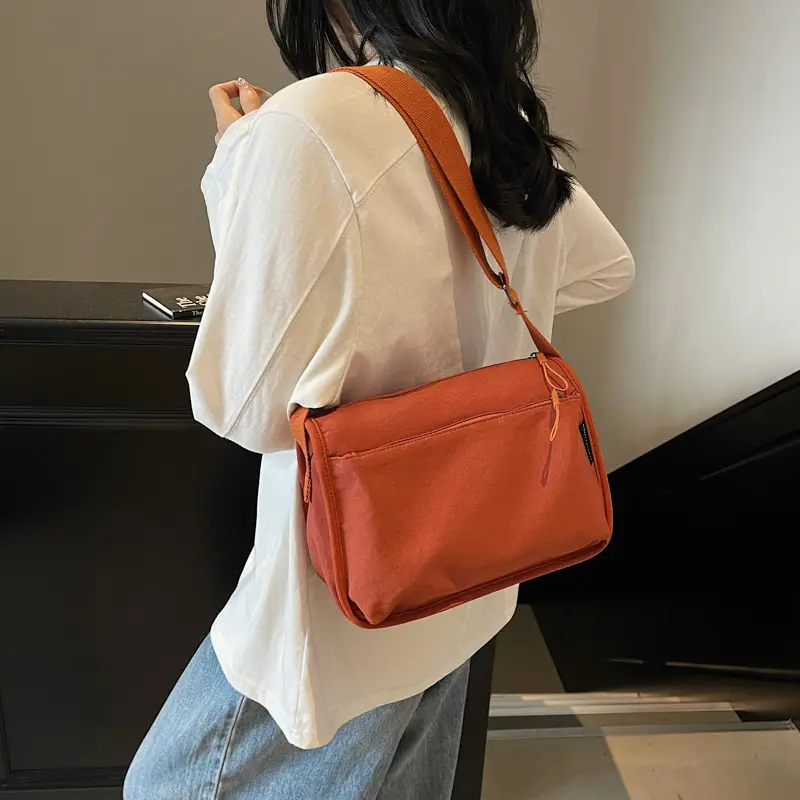 Women's Beige Crossbody Bag with Large Capacity - Image 9