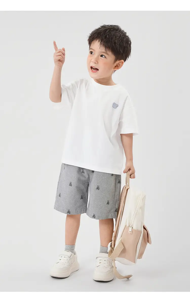 Boys White T-Shirt Summer 2026 Thin Style — feature 21