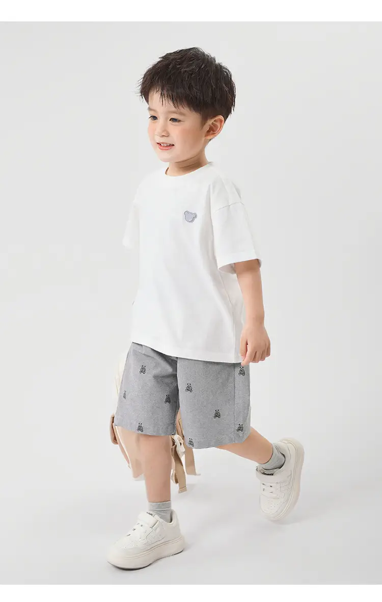 Boys White T-Shirt Summer 2026 Thin Style — feature 22