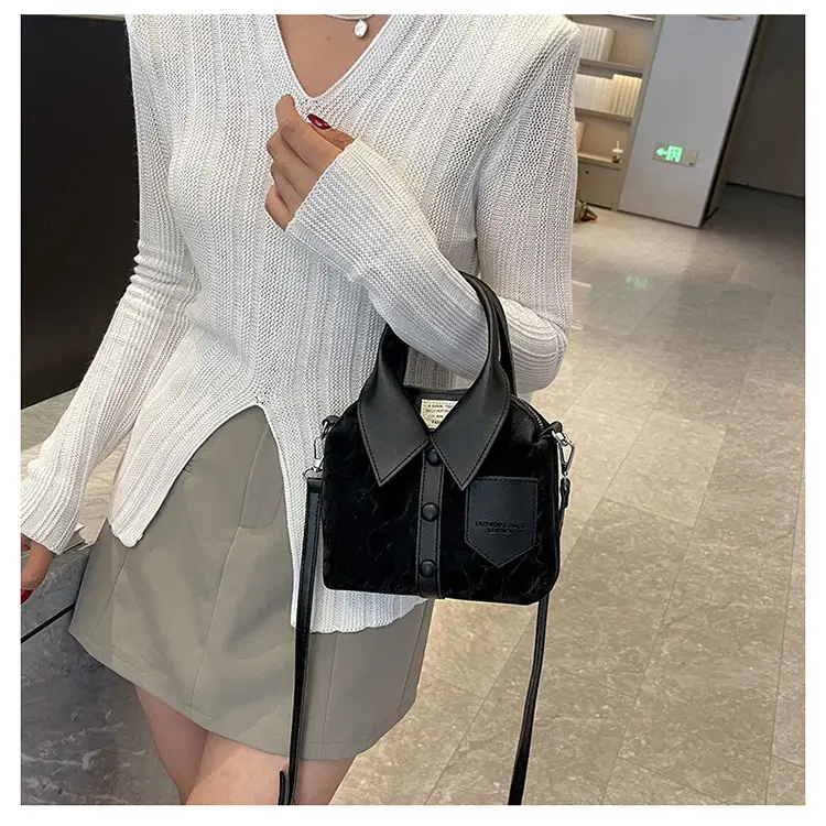 Women's Grey Crossbody Bag with Shoulder Strap — feature 10