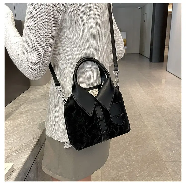 Women's Grey Crossbody Bag with Shoulder Strap — feature 11