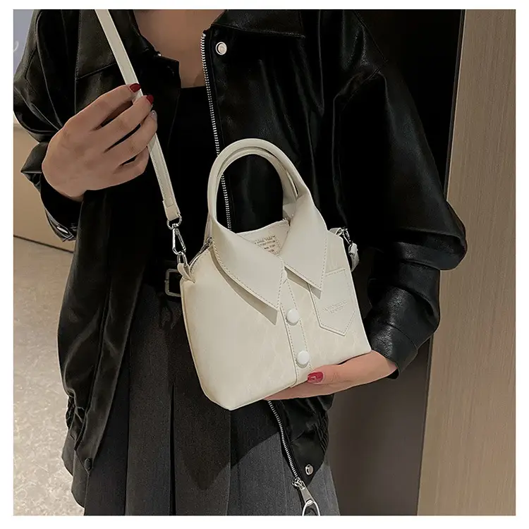 Women's Grey Crossbody Bag with Shoulder Strap — feature 13
