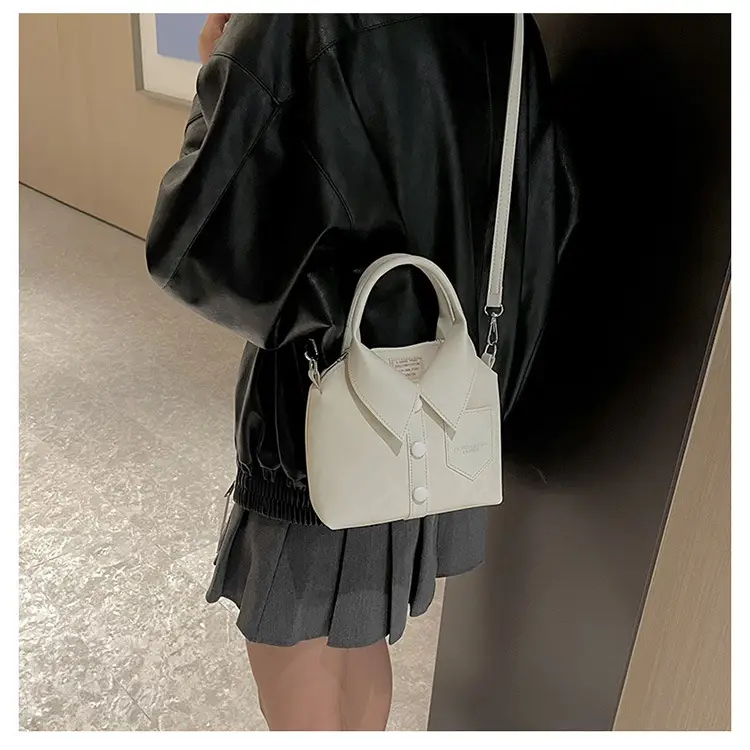 Women's Grey Crossbody Bag with Shoulder Strap — feature 14
