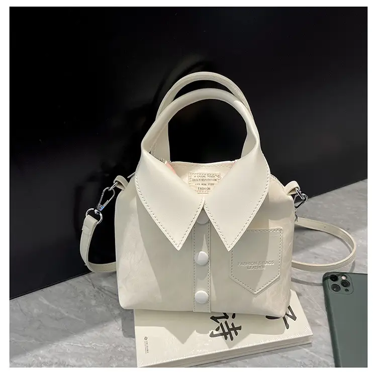 Women's Grey Crossbody Bag with Shoulder Strap — feature 20