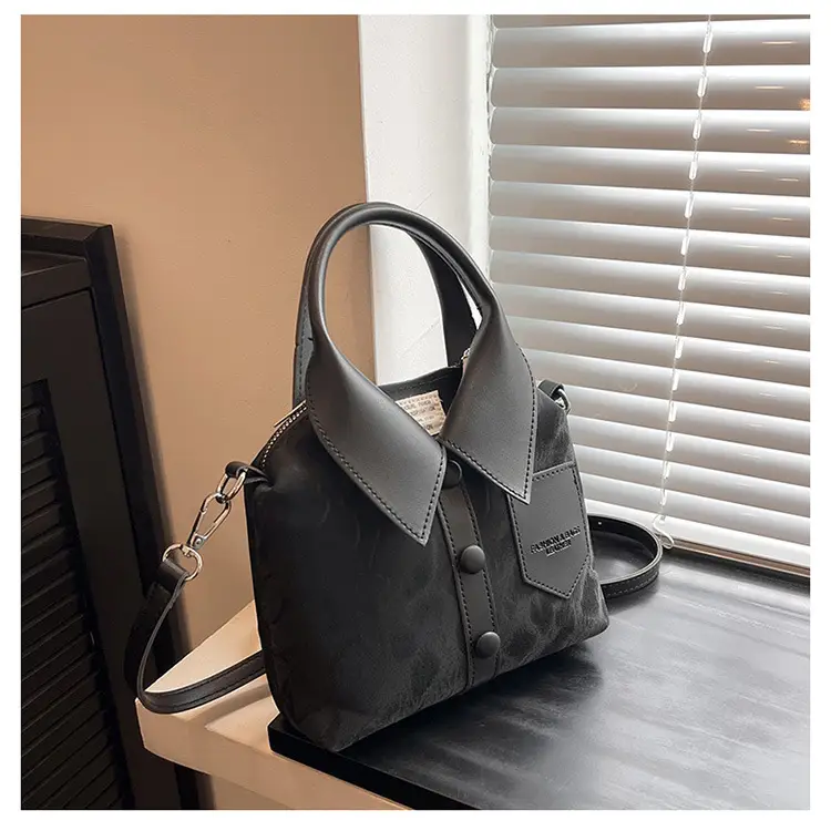 Women's Grey Crossbody Bag with Shoulder Strap — feature 22