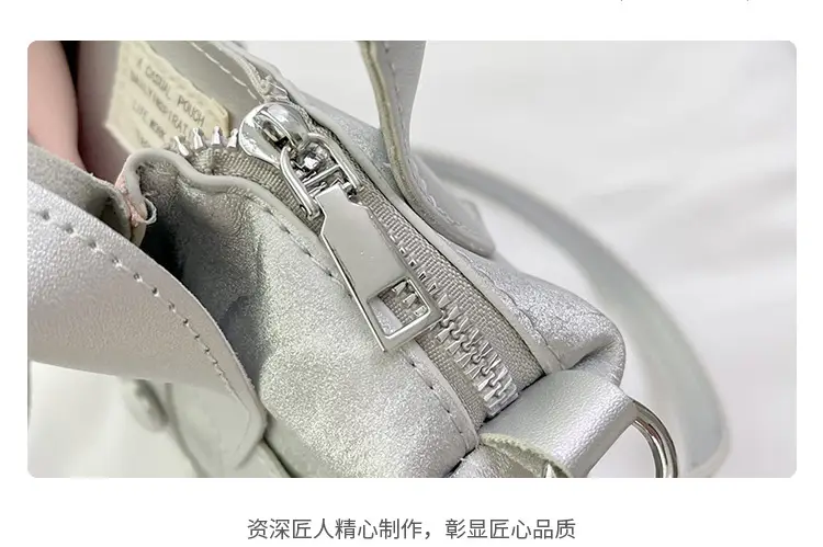 Women's Grey Crossbody Bag with Shoulder Strap — feature 4