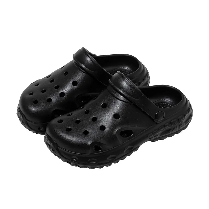 Black Croc Sandals for Men Women Summer 2025 - Image 10