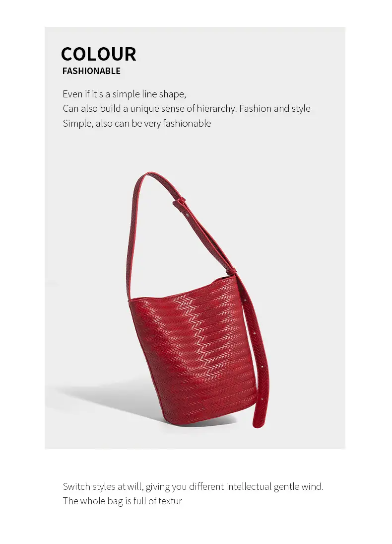 2025 New Summer Retro Woven Handbag Tan One Shoulder — feature 18