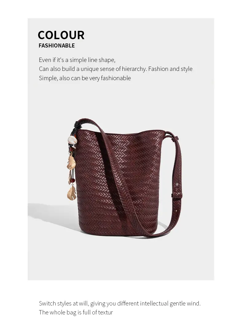 2025 New Summer Retro Woven Handbag Tan One Shoulder — feature 23