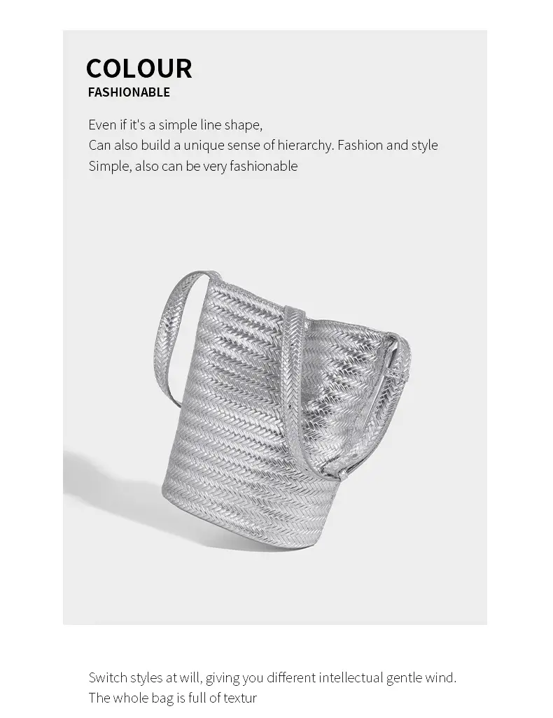 2025 New Summer Retro Woven Handbag Tan One Shoulder — feature 26
