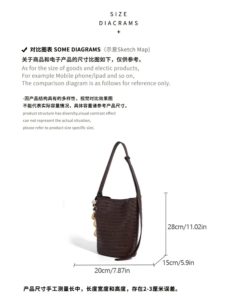 2025 New Summer Retro Woven Handbag Tan One Shoulder — feature 4