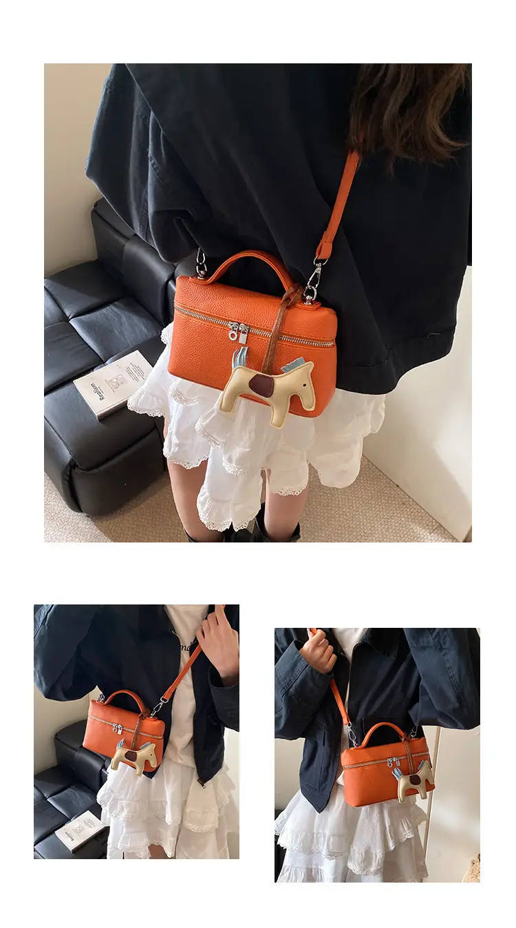 Women's Elephant Design Shoulder Bag Tan 2025 — feature 13
