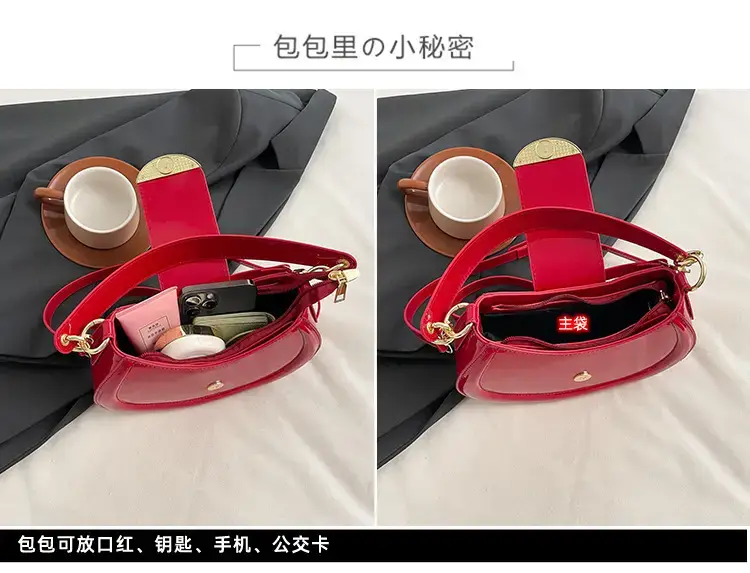 Red Korean Style Shoulder Bag for Women 2025 — feature 2