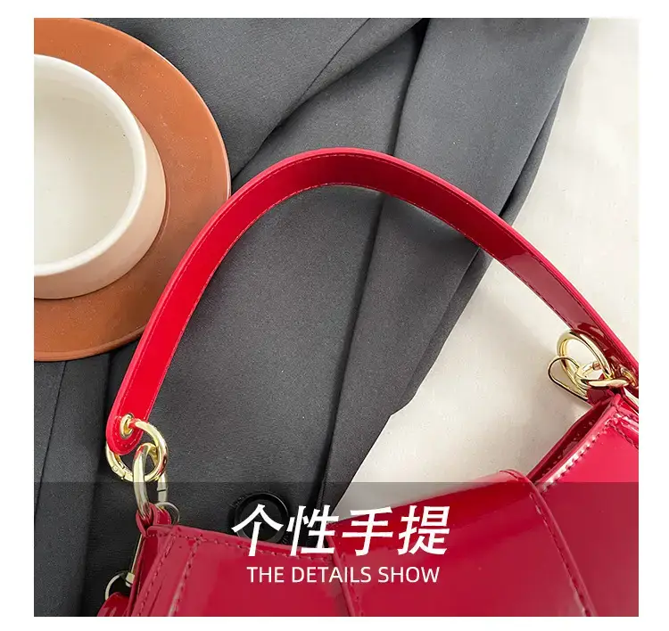 Red Korean Style Shoulder Bag for Women 2025 — feature 6