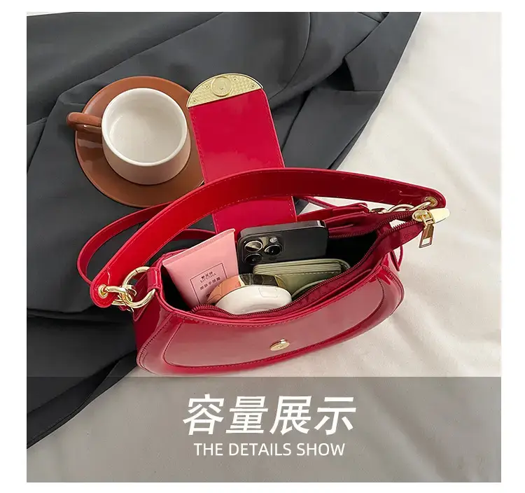 Red Korean Style Shoulder Bag for Women 2025 — feature 9