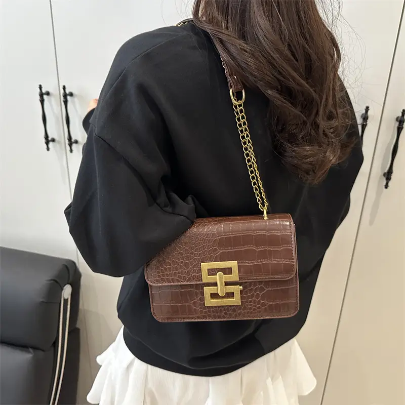 Crossbody Bag with Gold Chain for Women - Image 6