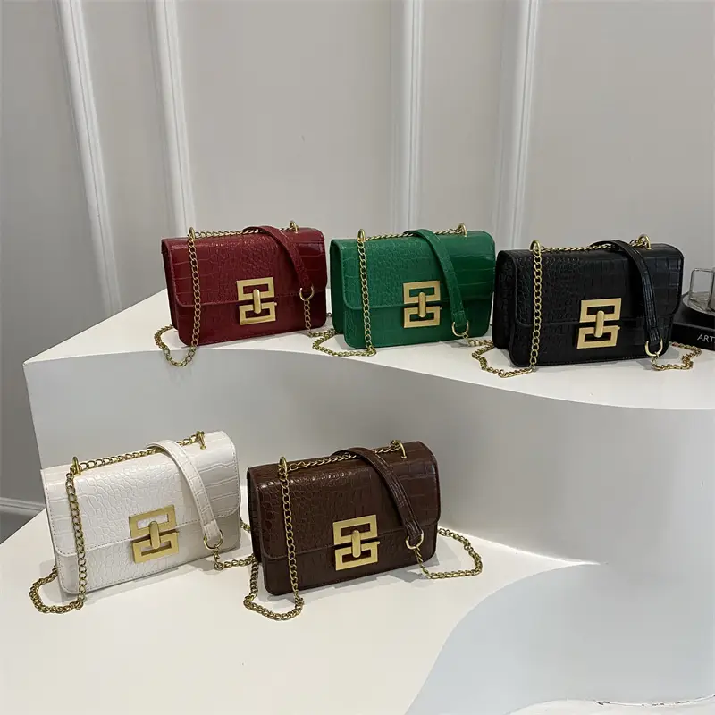 Crossbody Bag with Gold Chain for Women - Image 8